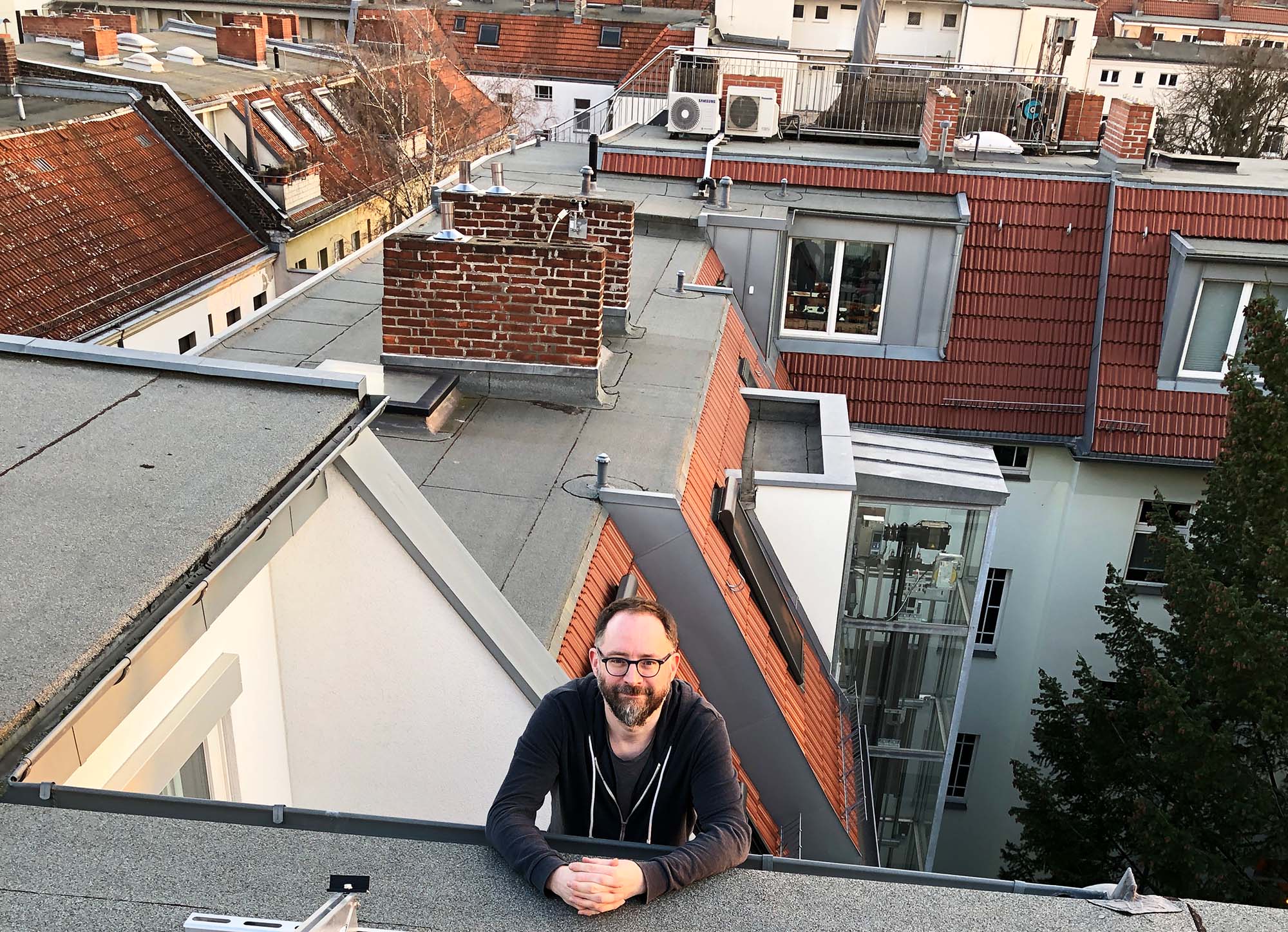 Martin Oetting and the roofs of Berlin